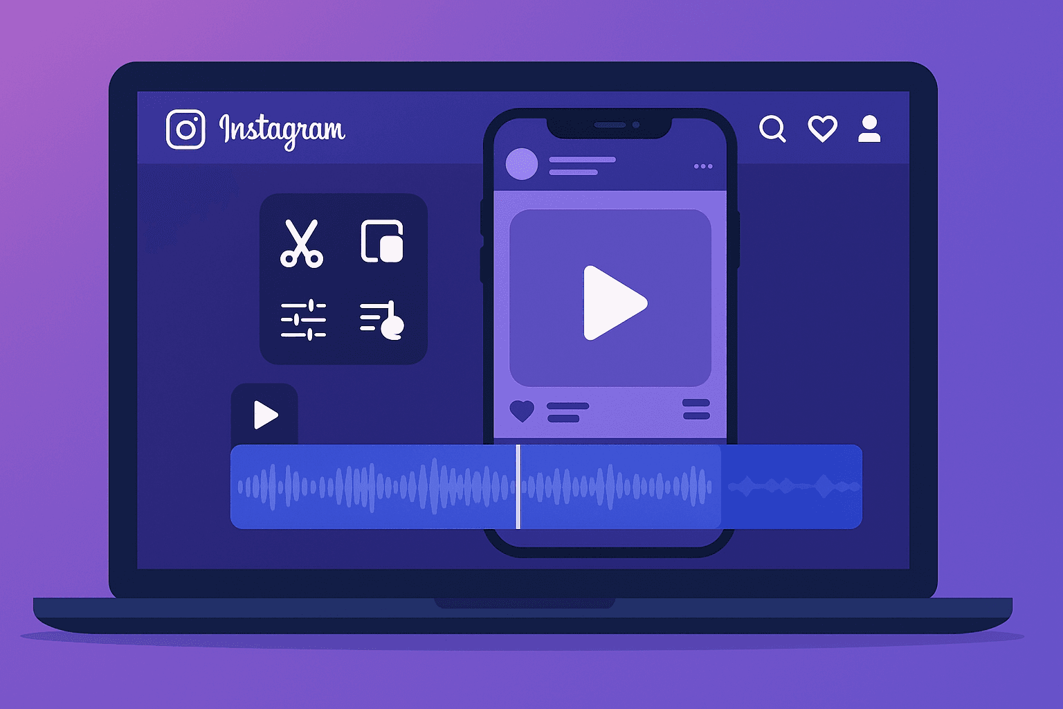 Instagram Video Editor Interface