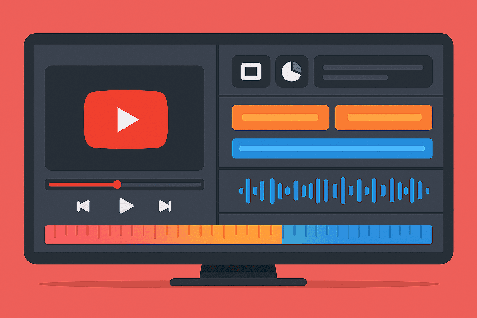YouTube Video Editor UI